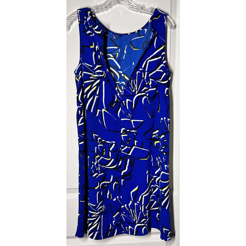 Halogen Dress Sleeveless Size Small S Blue Black Knee Length Back Zip‎ Nordstrom - Picture 9 of 10